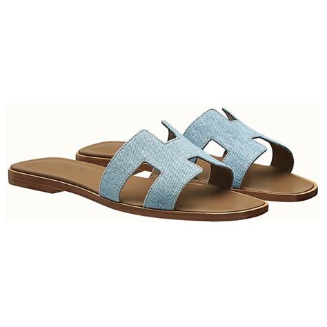 hermes flat sandals blue|where to buy hermes sandals.